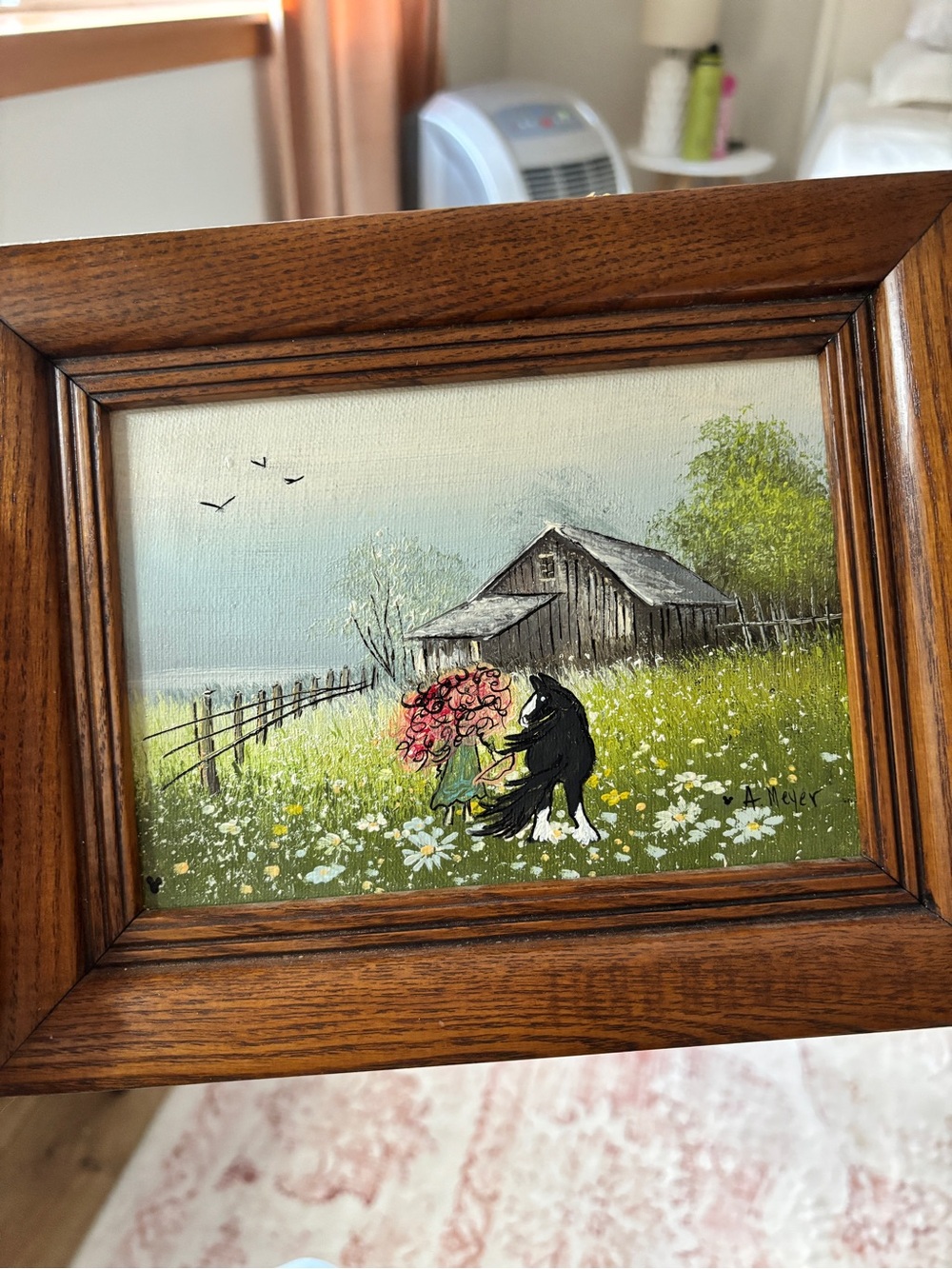 Custom made painting painted by me Disneys Princess Merida and her horse angus